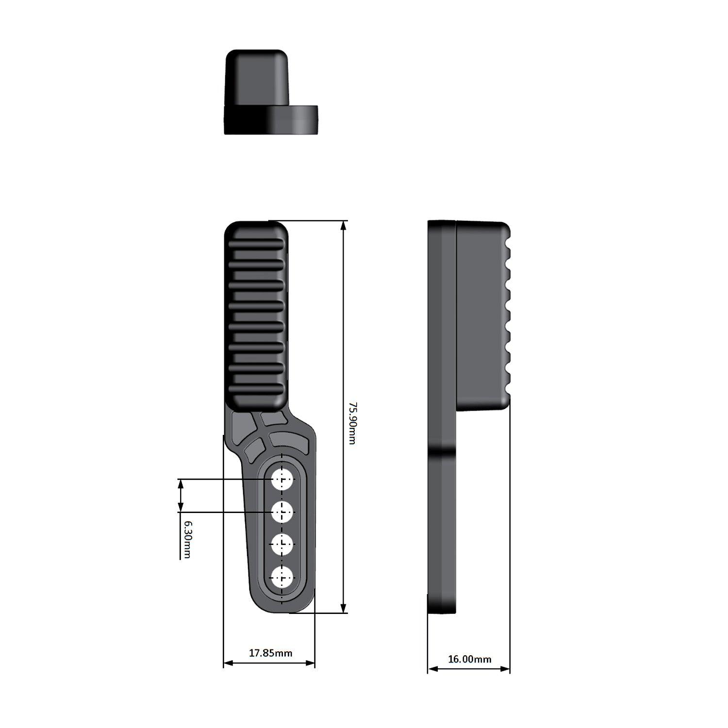 Holster Claw Kit, Light Concealment Wing for IWB Holsters, Kydex Holster Claw with Hardware Kit, Right Hand/Left Hand Combo Claw Kit|WARRIORLAND - WARRIORLAND