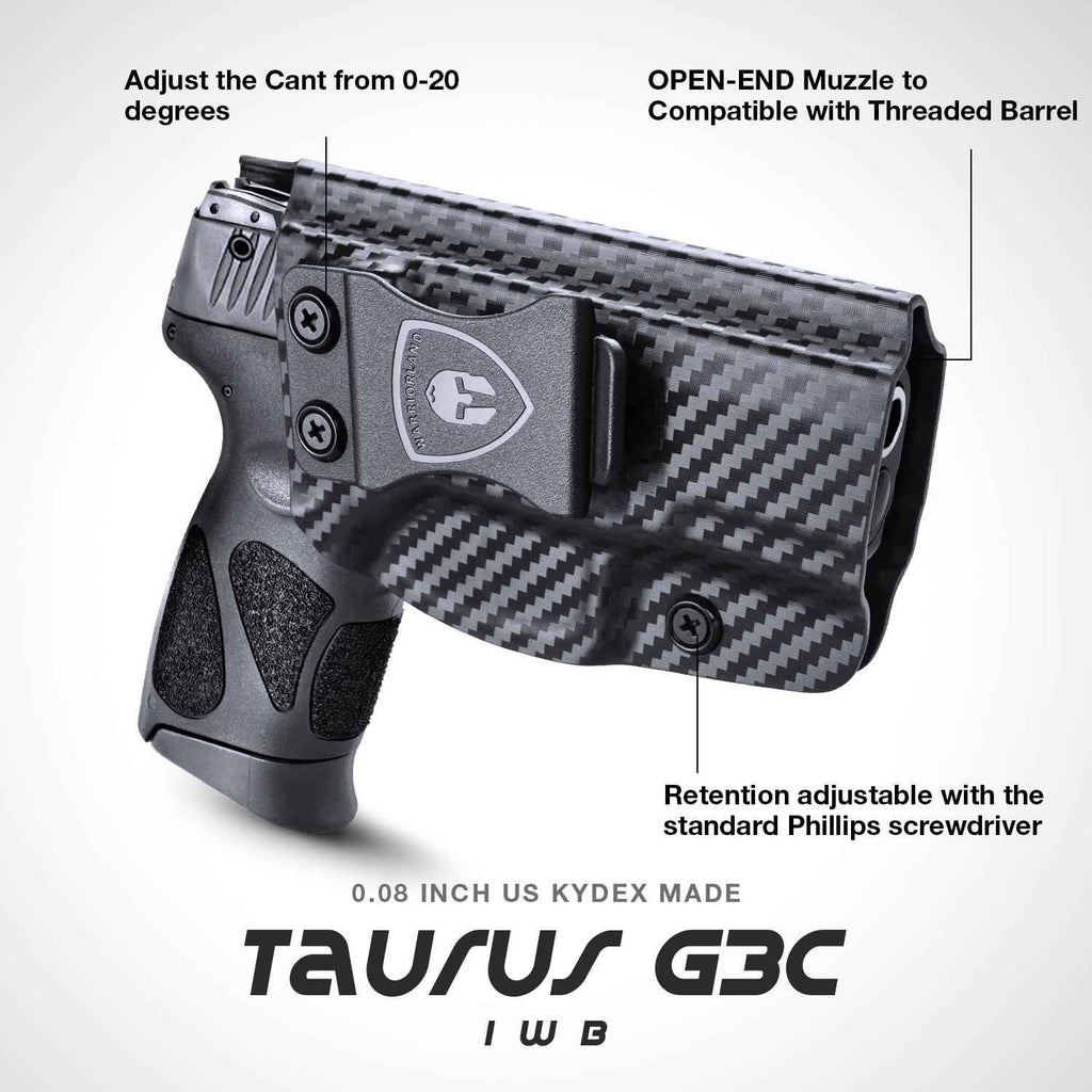 Carbon Fiber Kydex Holster for Taurus G2C G3C Millennium PT111 G2 PT140  9mm | WARRIORLAND