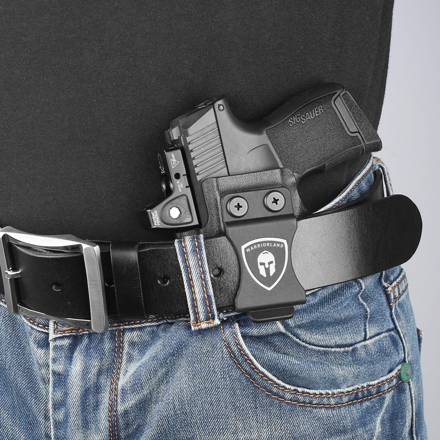 Warriorland Left Hand IWB Holster for Sig P365/P365XL, WLS-103/103G Compatible, Optic Ready Kydex (Holster Only) - WARRIORLAND