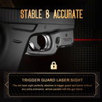 Red Laser Sight Designed to Fit Glock G42 with Holster Combo, Red Beam Sight with Power Indicator, Custom-Made IWB Kydex Holster Right Hand, Windage and Elevation Adjustment, WLS-105|WARRIORLAND - WARRIORLAND