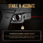 Red Laser Sight Designed to Fit Glock 43/43X(No Rail Version) with Holster, Red Beam Sight with Power Indicator, Custom-Made IWB Kydex Holster Right Hand, WLS-105 w/ G43 Holster|WARRIORLAND - WARRIORLAND