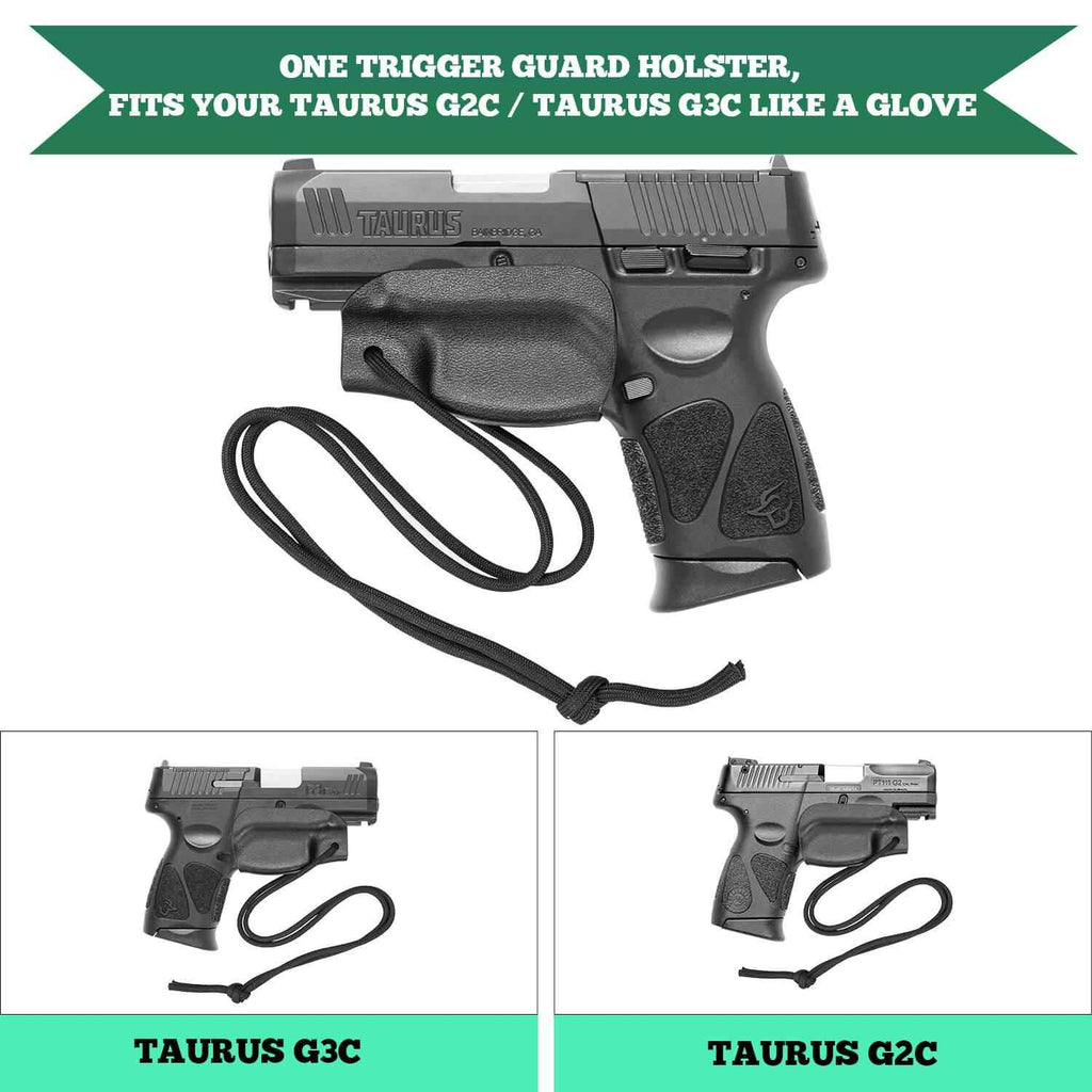 Taurus G2C Taurus G2S Taurus G3C Taurus G3C TORO Taurus G3 Taurus PT111 Millennium G2 Taurus PT140 Millennium G2 Kydex Trigger Guard Holster with Paracord | WARRIORLAND