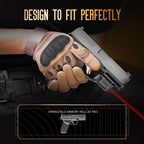 WARRIORLAND Kydex Holster for Gun with Red Laser Light Combo Fit for Hellcat Pro Pistol, WLS-110 Laser Beam Sight with Power Indicator & Concealed Carry IWB Right-Hand Holster - WARRIORLAND