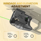 WARRIORLAND Pistol Light Laser Combo for Glock 43X MOS - 150 Lumen Tactical Flashlight & Green/Red Laser Sight，SLL-100 - WARRIORLAND