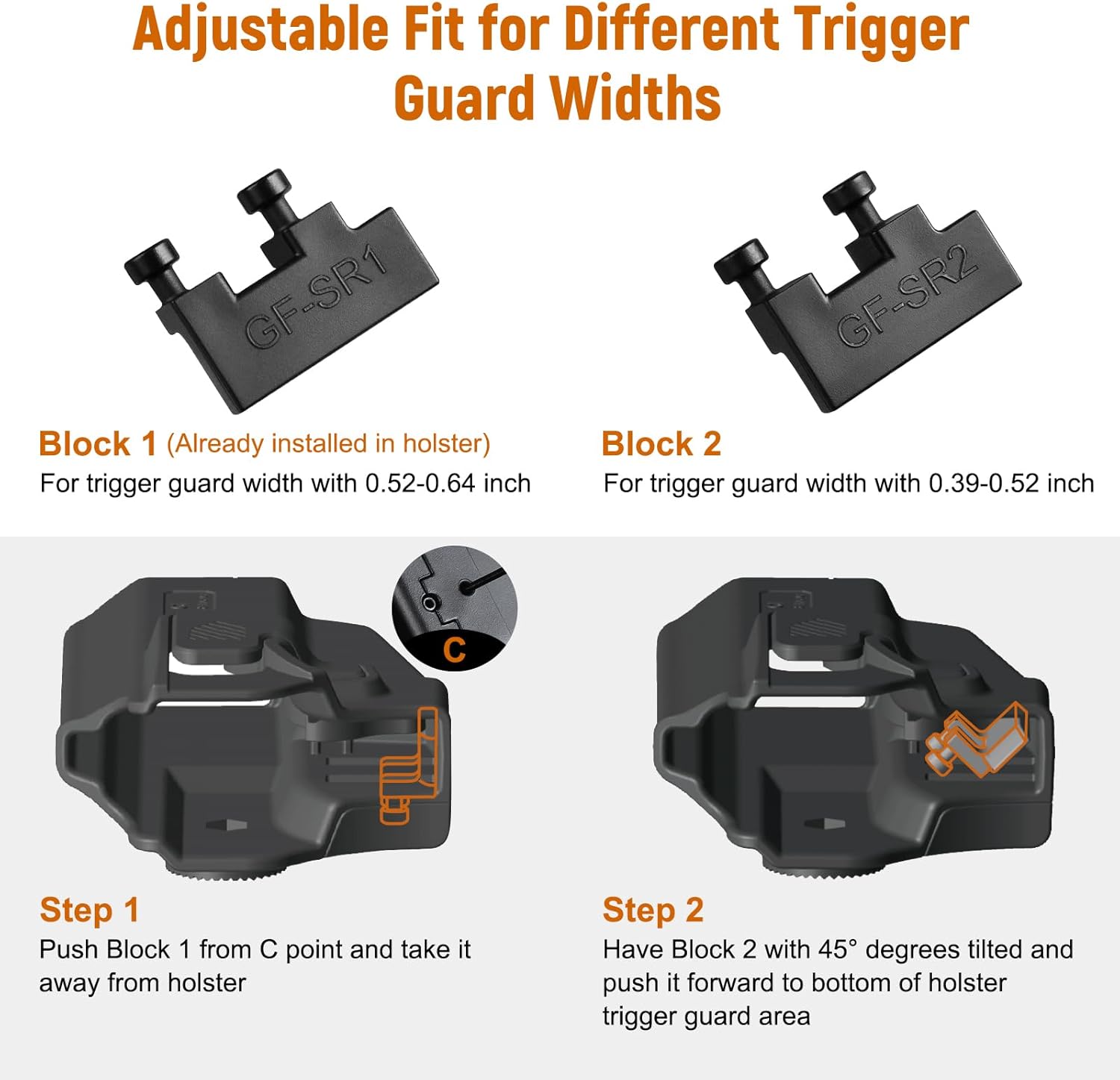Universal OWB Holster for Compact and Subcompact Pistols, Fit Glock 19/26/43/ 43X/43X Mos, Hellcat pro,Taurus G2C, PSA Dagger Compact and More, Index Finger Release, Right Hand - WARRIORLAND