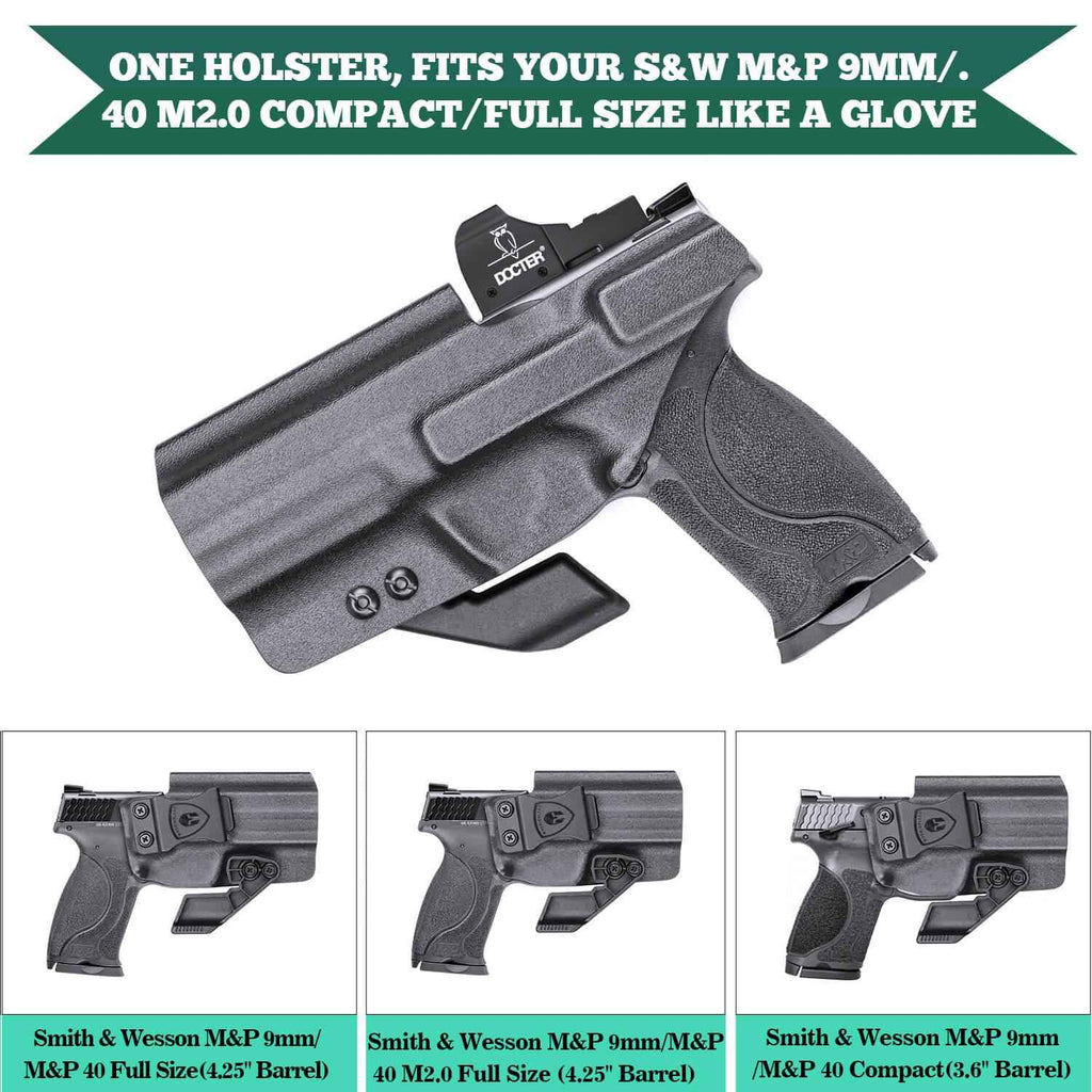 Smith & Wesson M&P 9/.40 Compact/Full Size Kydex IWB Holster with Claw for Fat Guys | WARRIORLAND