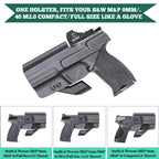 Smith & Wesson M&P 9/.40 Compact/Full Size Kydex IWB Holster with Claw for Fat Guys | WARRIORLAND