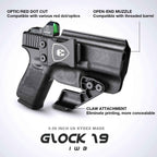 GLOCK Holster for Fat Guys with Claw and Red Dot Optics Cut for Gen3-5 Models | WARRIORLAND