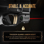 WARRIORLAND Red Laser Sight Fit Springfield Armory Hellcat (Not Fit Hellcat Pro), First Red Beam Sight with Power Indicator, Trigger Laser with Ambidextrous On/Off Switch, WLS-118 - WARRIORLAND