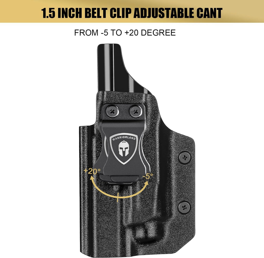 Glock 19/17 Gen 3-5 IWB Kydex Holster | Compatible with Crossbow MA1 & MA2 | Right/Left Hand | WARRIORLAND - WARRIORLAND