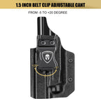 Glock 19/17 Gen 3-5 IWB Kydex Holster | Compatible with Crossbow MA1 & MA2 | Right/Left Hand | WARRIORLAND - WARRIORLAND