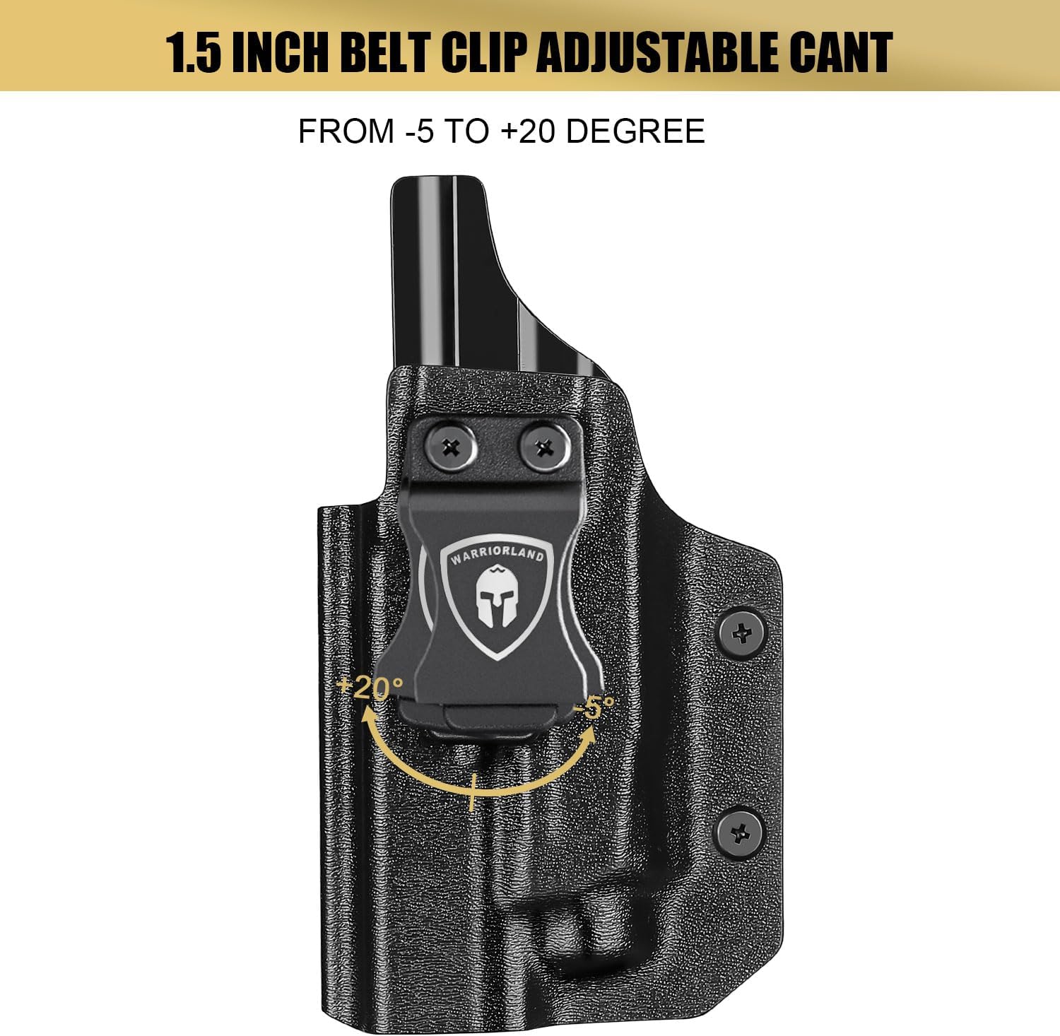 Glock 19/17 Gen 3-5 IWB Kydex Holster | Compatible with Crossbow MA1 & MA2 | Right/Left Hand | WARRIORLAND - WARRIORLAND