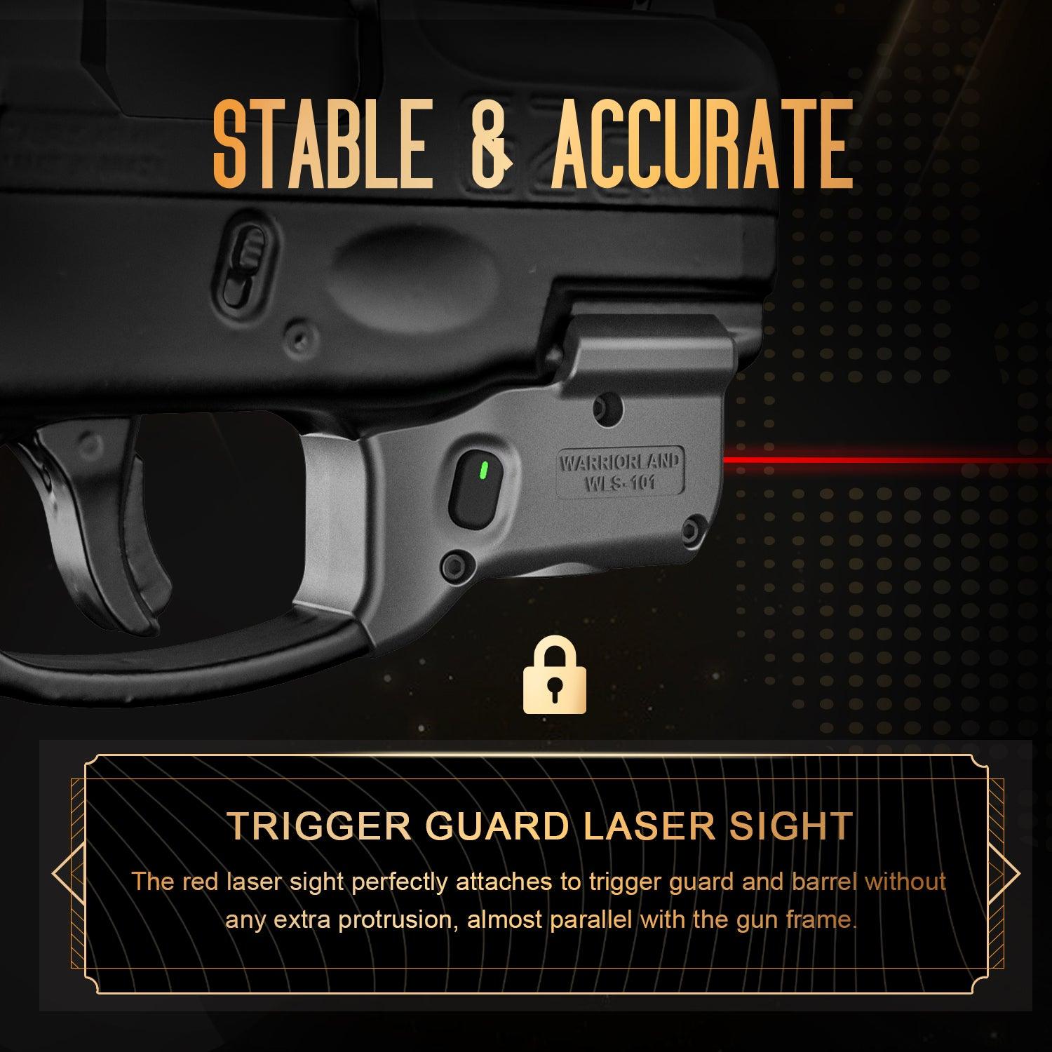WARRIORLAND Red Laser Sight Tailored Fit Taurus G2C /G3C / PT111 Millennium G2 / PT140/Taurus G3, Ultra Compact G2C Beam Sight, Gun Sight with Ambidextrous On/Off Switch & Power Indicator, WLS-101 - WARRIORLAND