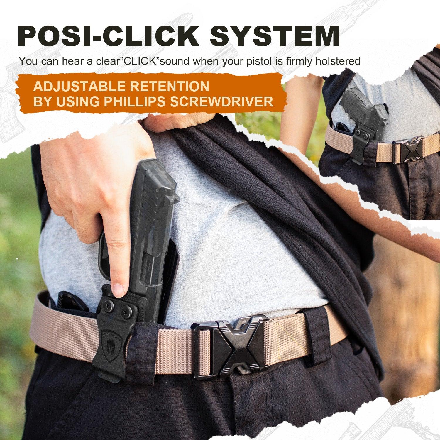 SCCY CPX-1 / CPX-2 w/Claw & Optics Cut, IWB Kydex Holster for SCCY CPX1 & SCCY CPX2, Inside Waistband Appendix Carry, Right Hand|WARRIORLAND - WARRIORLAND
