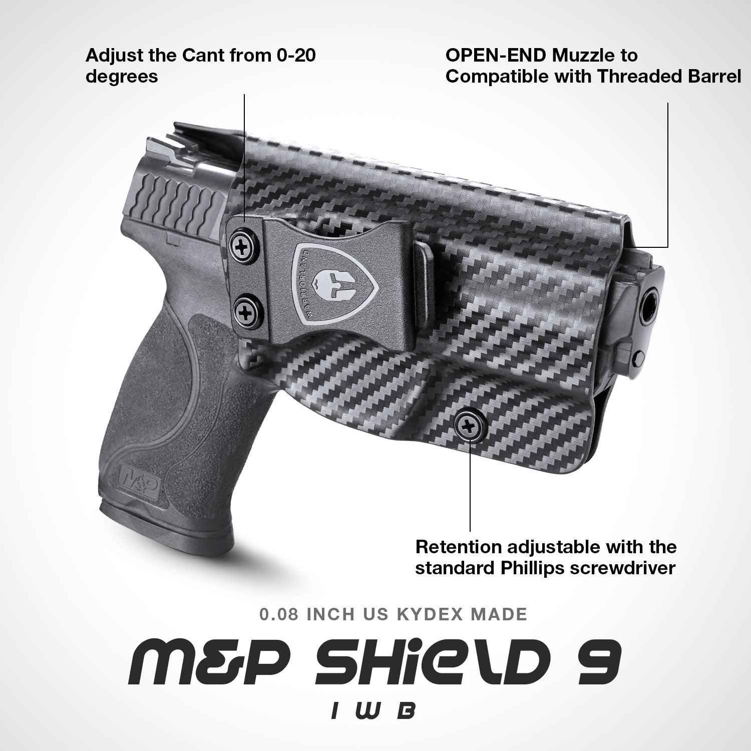 Carbon Fiber Kydex Smith and Wesson M&P / M&P M2.0 / 9/.40 / Compact/Full Size  IWB Holster Concealed Carry | WARRIORLAND