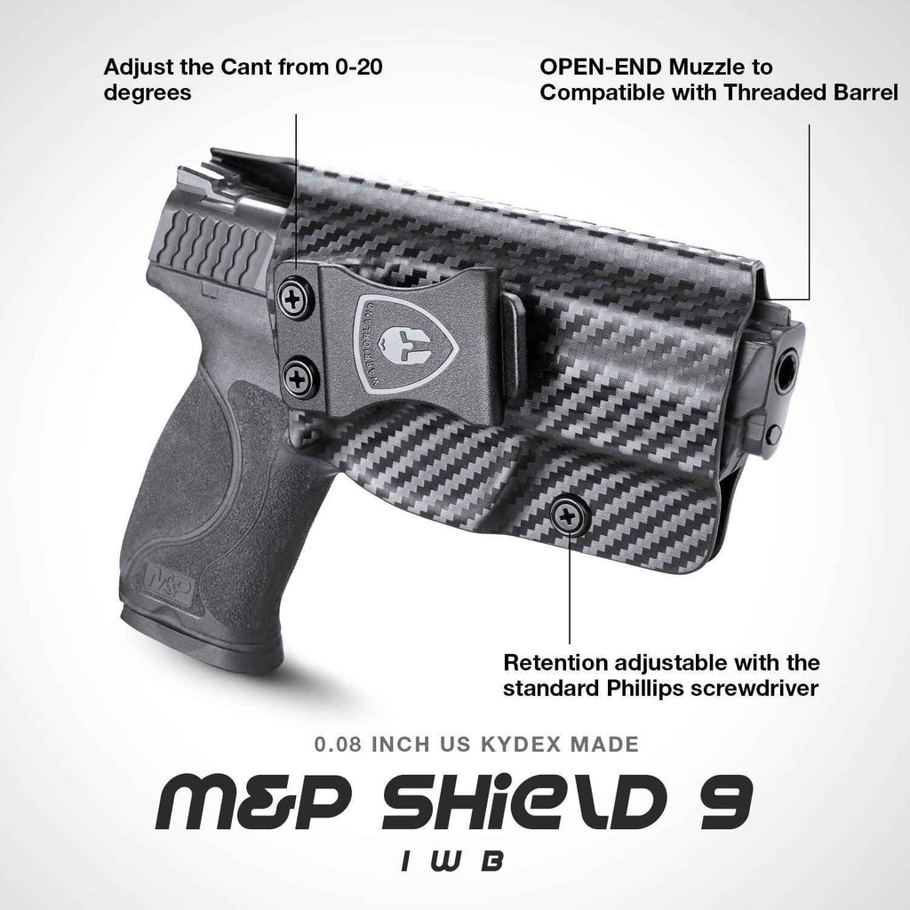 Carbon Fiber Kydex Smith and Wesson M&P / M&P M2.0 / 9/.40 / Compact/Full Size  IWB Holster Concealed Carry | WARRIORLAND