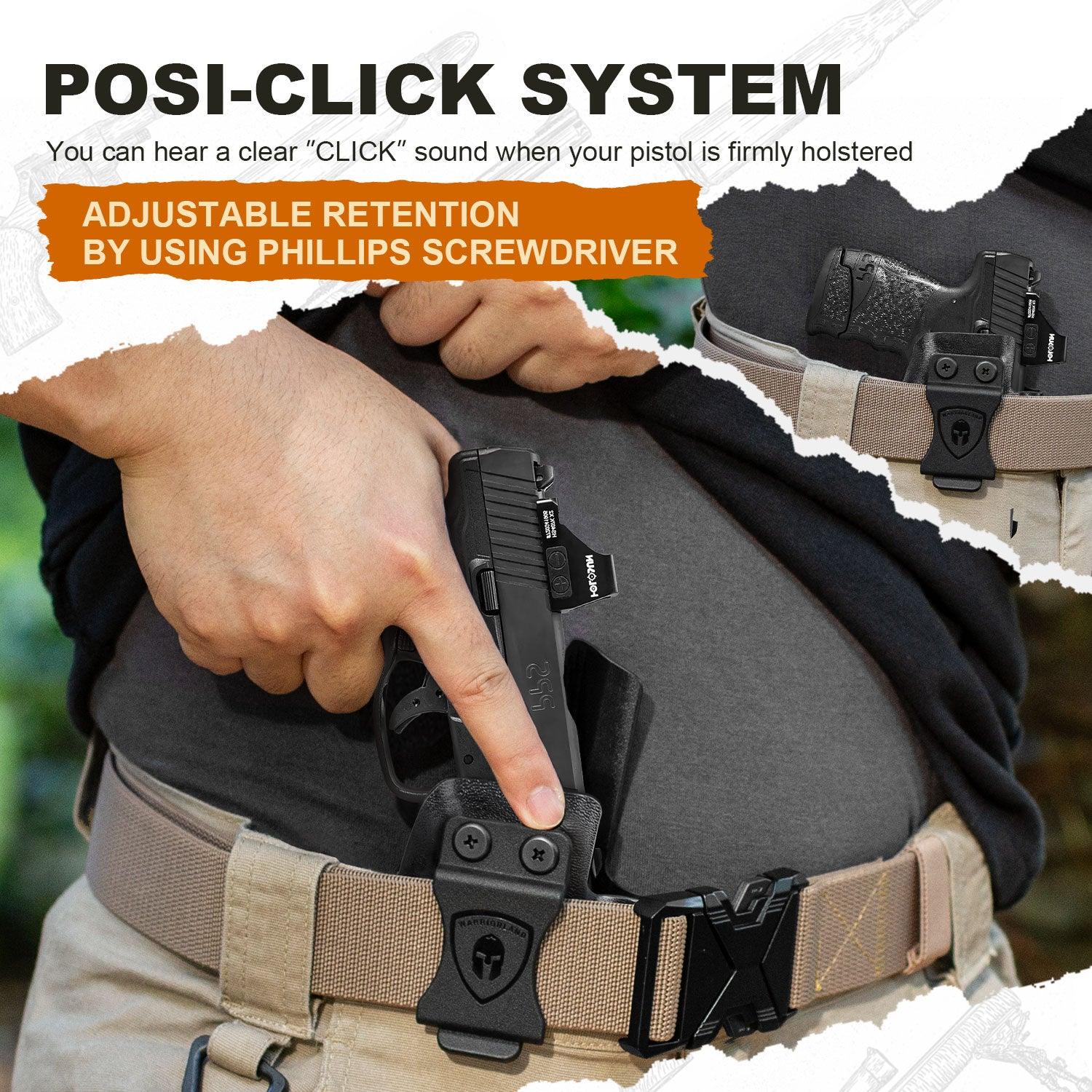 Walther PPS M2 Holster IWB Kydex Holster w/Claw & Optics Cut: Walther PPS M2 Pistol, Inside Waistband Appendix Carry PPS M2 Holster, Adj. Retention & Cant, Right Hand|WARRIORLAND - WARRIORLAND