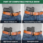 Universal Rail Gun Clip Low Profile Concealed Carry Fit for Gun w/ Rail 3.1 Inch | WARRIORLAND