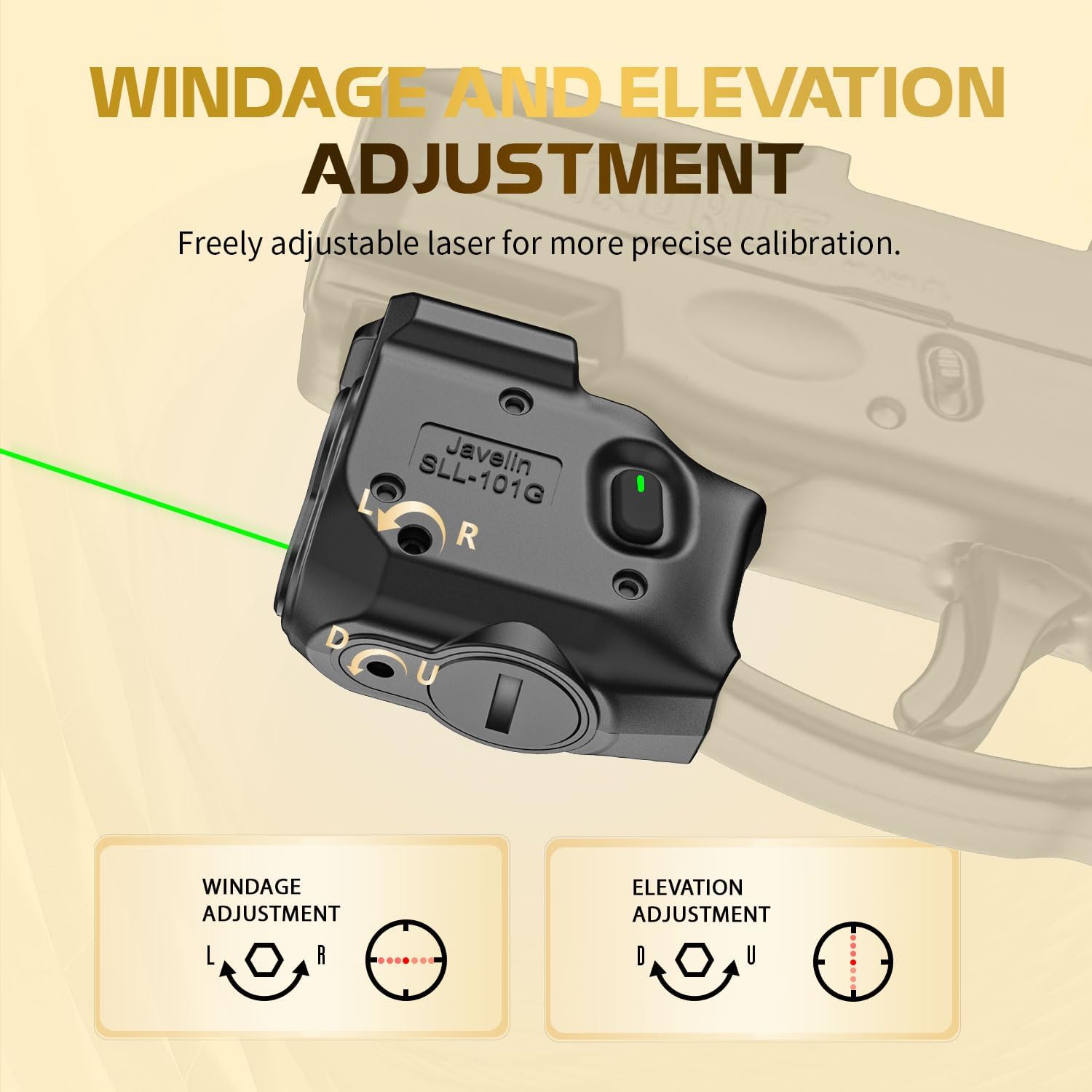 WARRIORLAND Pistol Light Laser & Holster Fit for Taurus G2C/ G3C/ PT111 G2 / PT140 G2, Compact 150-Lumen Trigger Mounted Tactical Weapon Light with Green Laser White LED & IWB Holster, Power Indicator - WARRIORLAND
