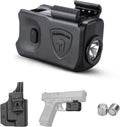 WARRIORLAND Mini Pistol Light with Kydex Holster Tailored Made Compatible with Glock 17/19/21/22 Gen 3 4 5 & G23/32 Gen 4 Pistol, 150 Lumen Glock Railed Handgun Light, LED Tactical Flashlight SL-1 - WARRIORLAND