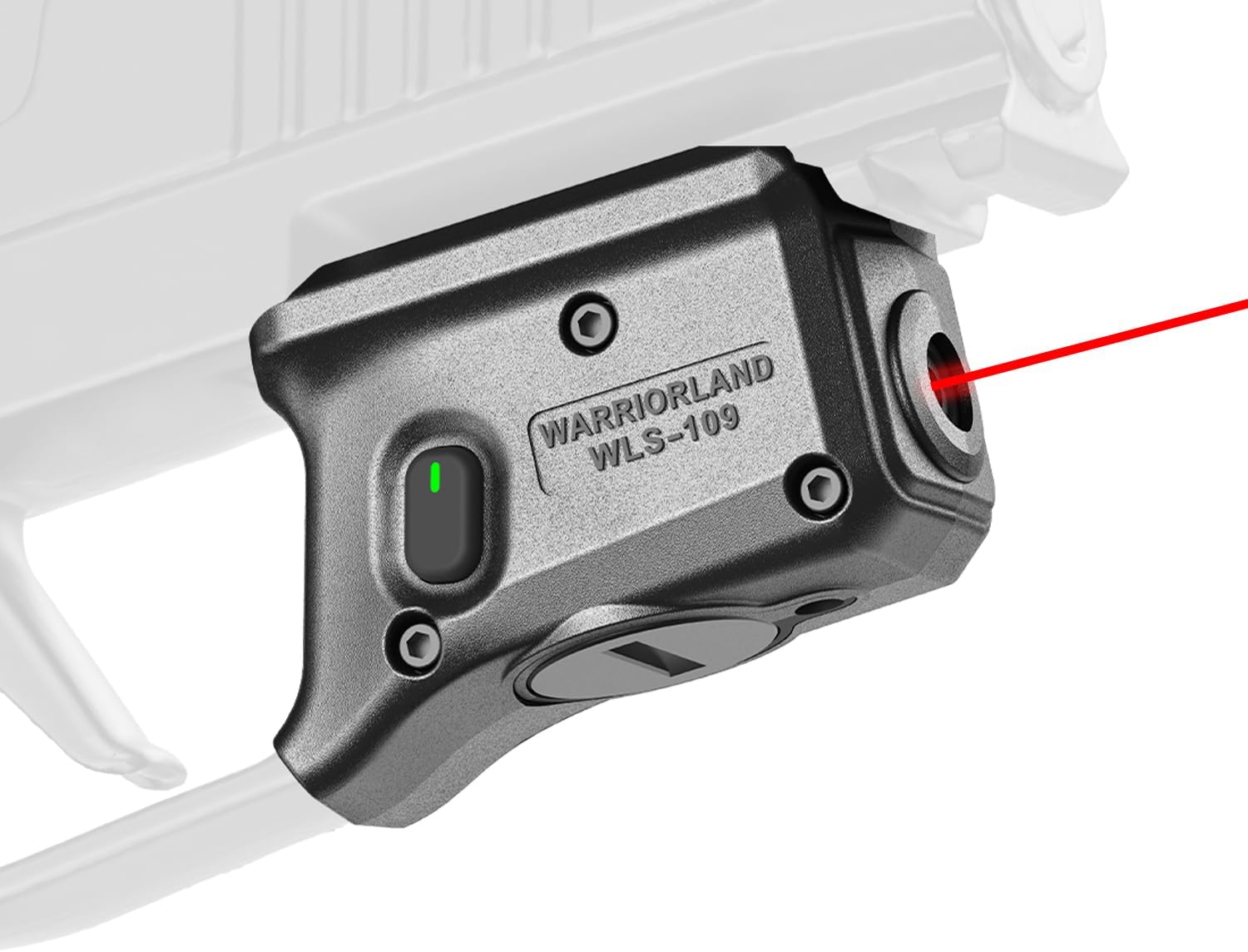 WARRIORLAND Red Laser Sight Tailored Fit P365X Macro Beam Sight, Trigger Guard Laser with Ambidextrous On/Off Switch & Power Indicator, WLS-109 - WARRIORLAND