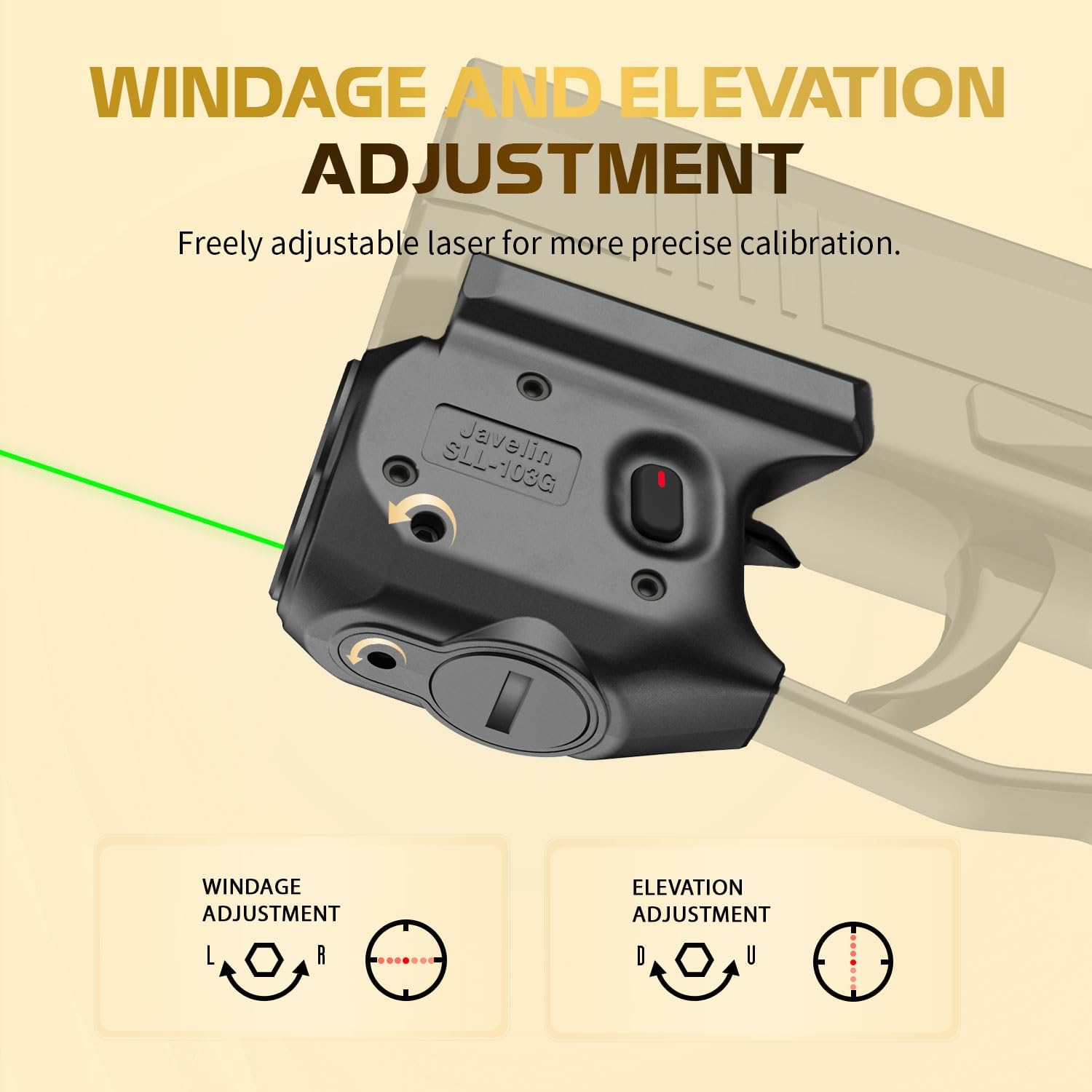 WARRIORLAND Pistol Light Laser & Holster Fit for Sig P365/ P365X/ P365XL, Compact 150-Lumen Trigger Mounted Tactical Weapon Light with Green Laser White LED Flashlight & IWB Holster, Power Indicator - WARRIORLAND