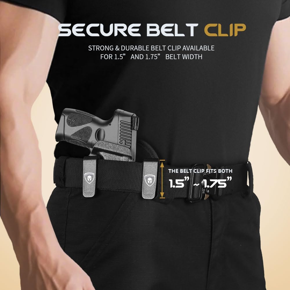 WARRIORLAND IWB Hybrid Kydex&Nylon Gun Holster for Taurus G2C Taurus G2S Taurus G3C Taurus G3C TORO Taurus G3 Taurus PT111 Millennium G2 Taurus PT140 Millennium G2,Optics Cut Pistol Holster,Concealed Carry Holster,Right Hand - WARRIORLAND