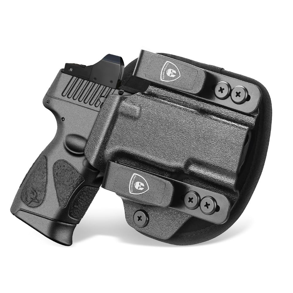 WARRIORLAND IWB Hybrid Kydex&Nylon Gun Holster for Taurus G2C Taurus G2S Taurus G3C Taurus G3C TORO Taurus G3 Taurus PT111 Millennium G2 Taurus PT140 Millennium G2,Optics Cut Pistol Holster,Concealed Carry Holster,Right Hand - WARRIORLAND