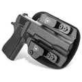WARRIORLAND IWB Hybrid Kydex&Nylon Gun Holster for Colt 1911 Holster,Fits 1911 5'' No Rail Optics Cut Pistol Holster,Concealed Carry Holster for Men/Wome,Right Hand - WARRIORLAND