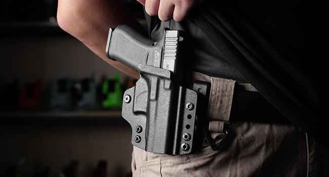 Glock 17 Gen 3-5 & Glock 22/31 Gen 3-4 IWB & OWB Convertible Holster Holsters, Optic Ready, Adj Ride Height,Right Hand | Warriorland