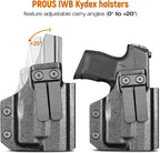 IWB Kydex Holster for P365 with TLR6, Fit Sig Sauer P365/ P365 SAS/ P365XL, Inside Waistband Conceal Carry, Optic Cut, Adj. Cant & Retention, Right Hand - WARRIORLAND