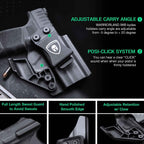 1.75 Inch Metal Clip IWB Kydex Holsters with Optics Ready & Claw for Springfield Hellcat/OSP/RDP | Right Hand