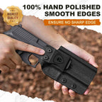 P226 Holster IWB Kydex Holster Optics Cut for P226 LEGION'' Barrel, Inside Waistband Appendix Concealed Carry Holster P226, Adj. Cant & Posi-Click Retention, Right Hand/Left Hand Optional