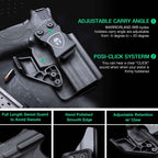 Smith & Wesson M&P Shield 9mm 380 EZ Kydex IWB Holster with Claw  for Fat Guys | WARRIORLAND