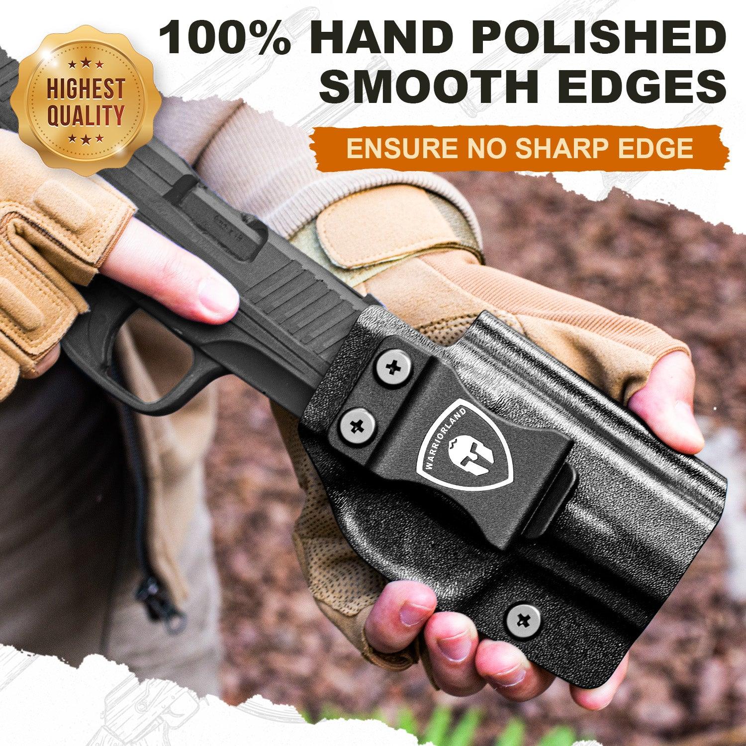 Walther PPS M2 Holster IWB Kydex Holster Optics Cut Fit Walther PPS M2 Pistol, Inside Waistband Appendix Carry PPS M2 Holster, Adj. Retention & Cant, Right Hand|WARRIORLAND - WARRIORLAND