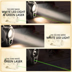WARRIORLAND Pistol Light Laser Combo for Glock 43X MOS - 150 Lumen Tactical Flashlight & Green/Red Laser Sight，SLL-100 - WARRIORLAND