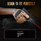 Red Laser Sight Designed to Fit Glock 43/43X(No Rail Version) with Holster, Red Beam Sight with Power Indicator, Custom-Made IWB Kydex Holster Right Hand, WLS-105 w/ G43 Holster|WARRIORLAND - WARRIORLAND