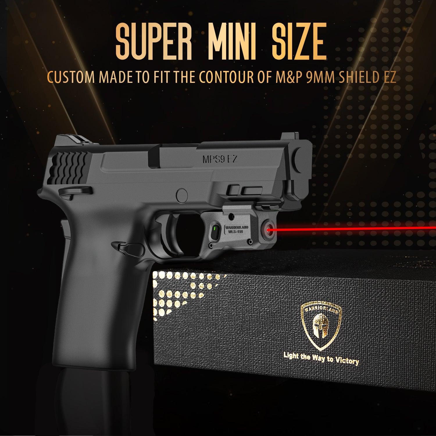 WARRIORLAND Red Laser Sight Fit M&P 9mm / 380 Shield EZ with Kydex Holster, First Red Beam Sight with Power Indicator, M&P 9mm Shield EZ Laser with IWB Holster, WLS-159 w/MP Shield 9 EZ Holster - WARRIORLAND