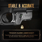 Green Laser Sight WLS-104G and Left Hand Kydex Holster Combo Tailored Fit Glock 17/19/19X/23/31/32/44/45, Ultra Compact G19 Beam Sight, Gun Sight with Ambidextrous On/Off Switch & Power Indicator|WARRIORLAND - WARRIORLAND