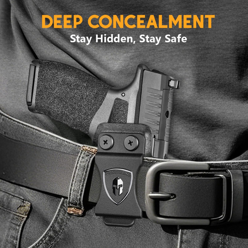 WARRIORLAND IWB Kydex Holster Compatible with Springfield Hellcat Pro, Not Fit Hellcat, Inside Waistband Appendix Conceal Carry, with Claw & Adj. Retention & Cant, Right Hand - WARRIORLAND