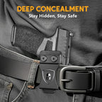 WARRIORLAND IWB Kydex Holster Compatible with Springfield Hellcat Pro, Not Fit Hellcat, Inside Waistband Appendix Conceal Carry, with Claw & Adj. Retention & Cant, Right Hand - WARRIORLAND