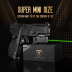WARRIORLAND Green Laser Sight Tailored Fit Taurus G2C / Taurus G3C / Millennium G2 PT111 & PT140/Taurus G3, Ultra Compact G2C Beam Sight, Gun Sight with Ambidextrous On/Off Switch & Power Indicator, WLS-101G - WARRIORLAND