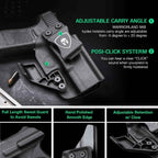 GLOCK Holster for Fat Guys with Claw and Red Dot Optics Cut for Gen3-5 Models | WARRIORLAND