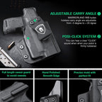 WARRIORLAND IWB Kydex Holster Compatible with Sig Sauer P365/P365X/P365 SAS/P365XL w/TLR-6/6 HL / 6 HL G, Inside Waistband Concealed Carry, Adj. Cant & Retention, Optic Cut,Right Hand - WARRIORLAND