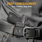 WARRIORLAND IWB Kydex Holster Compatible with S&W Bodyguard 2.0 – Concealed Carry Holster with Optic Cut, Claw, Adjustable Cant, Audible Lock, Inside Waistband Carry, Right Hand Draw - WARRIORLAND