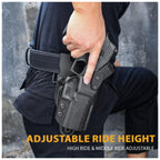 P320 Holster Level II Retention w/Hook Guard & Rotating Hood: Sig Sauer P320 Full Size/Compact/ P320 M17/P320 M18/P320 X Carry/P320 XFM/P320 AXG Combat/P320 X Five, Adj. Retention & Ride Height, Right|WARRIORLAND - WARRIORLAND