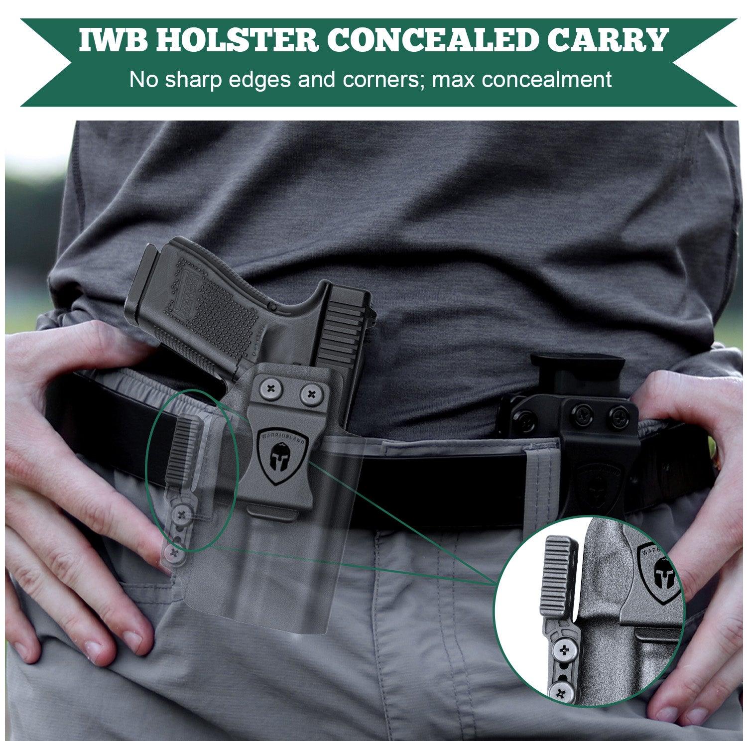 Holster Claw Kit, Light Concealment Wing for IWB Holsters, Kydex Holster Claw with Hardware Kit, Right Hand/Left Hand Combo Claw Kit|WARRIORLAND - WARRIORLAND