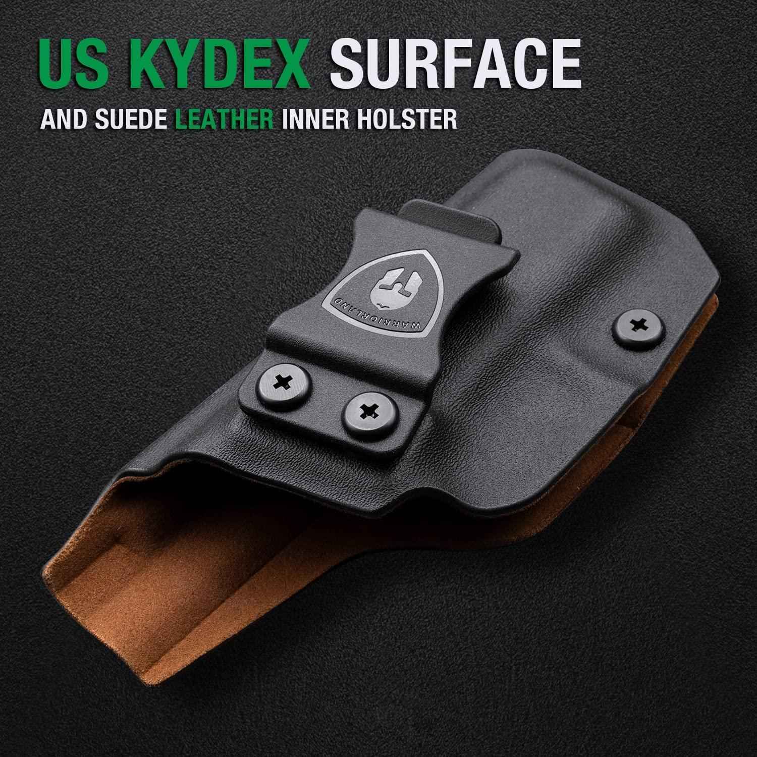 Glock 43/43X IWB Kydex w/ Leather Interior Hybrid Holster