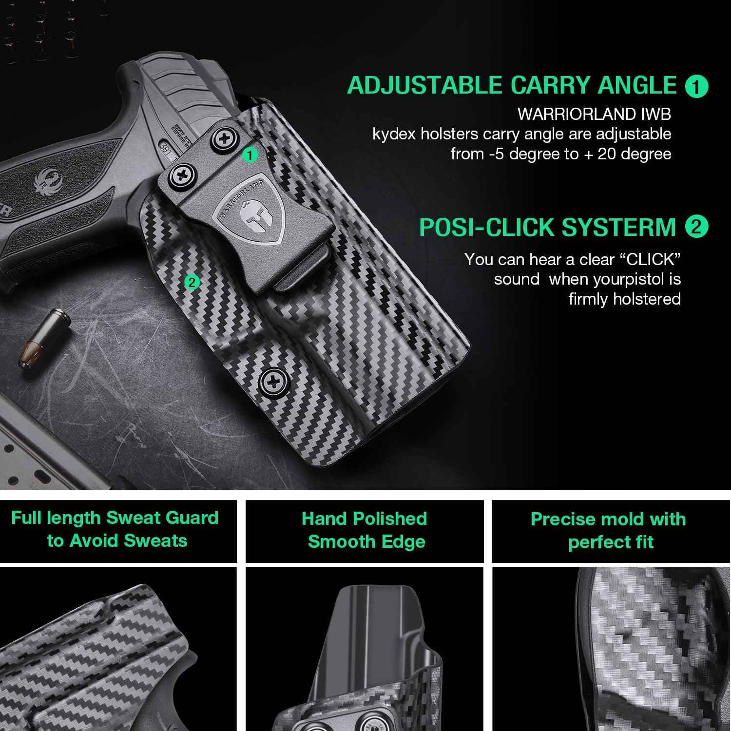 Ruger Security 9mm Compact Holster IWB Carbon Fiber Kydex | WARRIORLAND