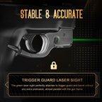 Green Laser Sight Tailored Fit M&P Shield 9mm/.40 Pistol (Not Fit M&P Shield Plus), Ultra Compact Shield 40 Beam Sight, Gun Sight with Ambidextrous On/Off Switch & Power Indicator, WLS-102G|WARRIORLAND - WARRIORLAND